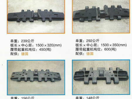 起重机履带板远销德国美国日本俄罗斯等国
